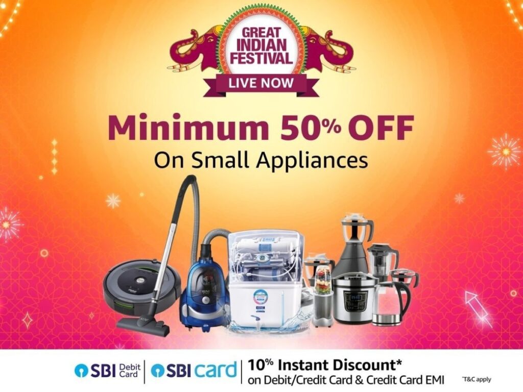 Amazon Diwali Sale: Grab Kitchen Small Appliances at 50% Off!