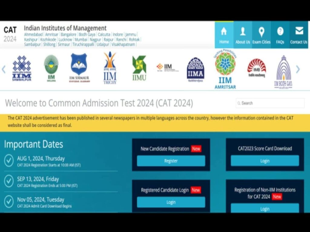 CAT 2024 Correction Window Open Until September 30: Check Details on iimcat.ac.in