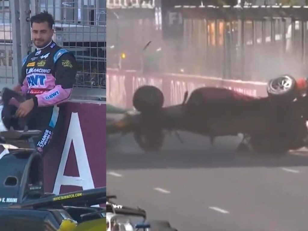 Indian Racer Survives Shocking Crash in Azerbaijan; Terrifying Video Goes Viral