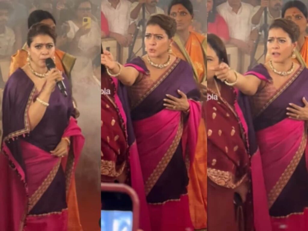 Kajol's Ignition at Durga Puja: Finger Pointing and Fiery Words Captured in Video