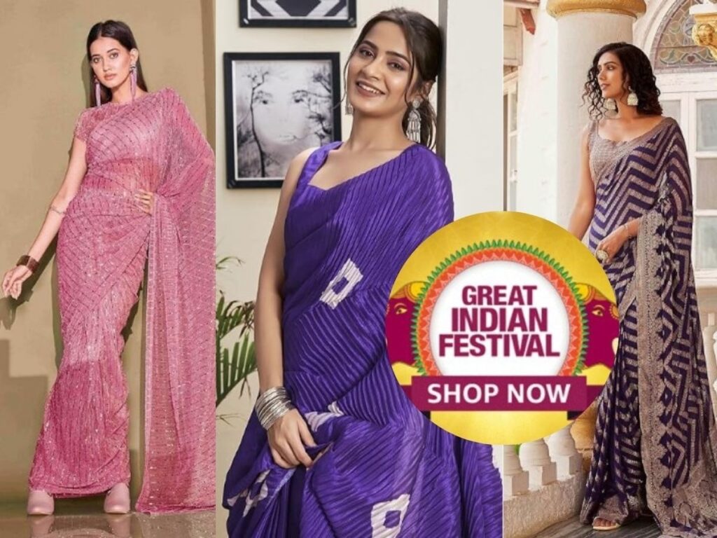 Massive Amazon Sale: Grab 5000 Rupee Ready-to-Wear Sarees for Just 900!