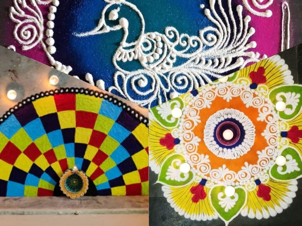 Perfect Easy and Beautiful Rangoli Designs for Small Spaces