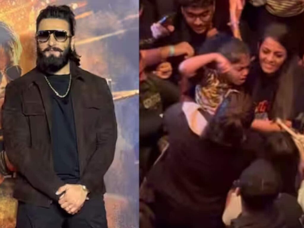 Singham Again Trailer Launch: Heartwarming Moment as Ranveer Singh Rescues Crying Girl in Crowd