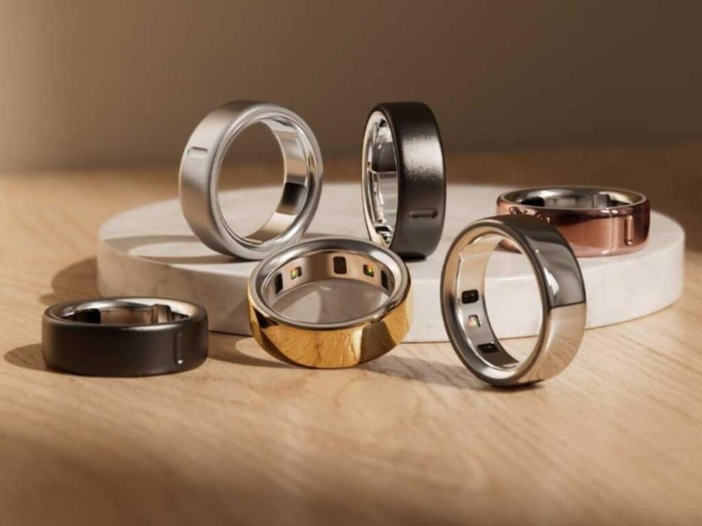 Smart ring monitors health, works in water, offers 8-hour battery life.