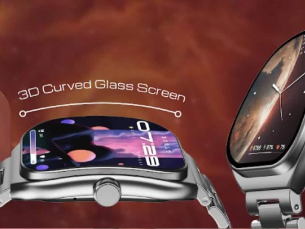 3D Curved Display Metal Smartwatch with Amazing Features Under 1500 Rupees