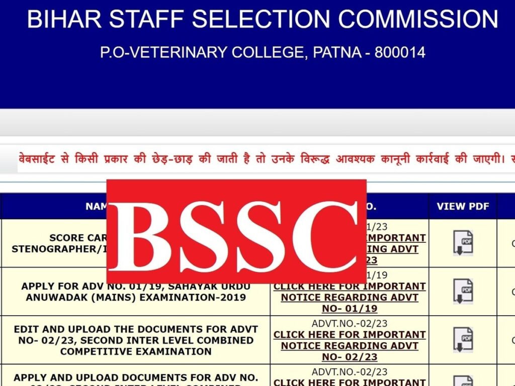 BSSC 2nd Inter Level Exam Date Announced: Key Details Inside