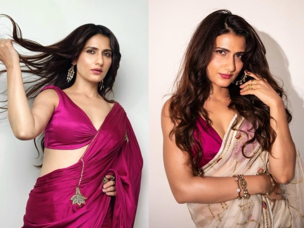 Fatima Sana Shaikh's Beautiful Gul kand Pink Saree: Learn How to Wear Bright Colors