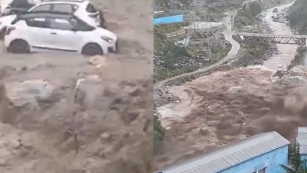 Monsoon rains cause devastation in Himachal, three cloudbursts reported, dangerous video emerges